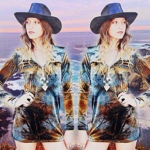 Vintage Helios Velvet Dress